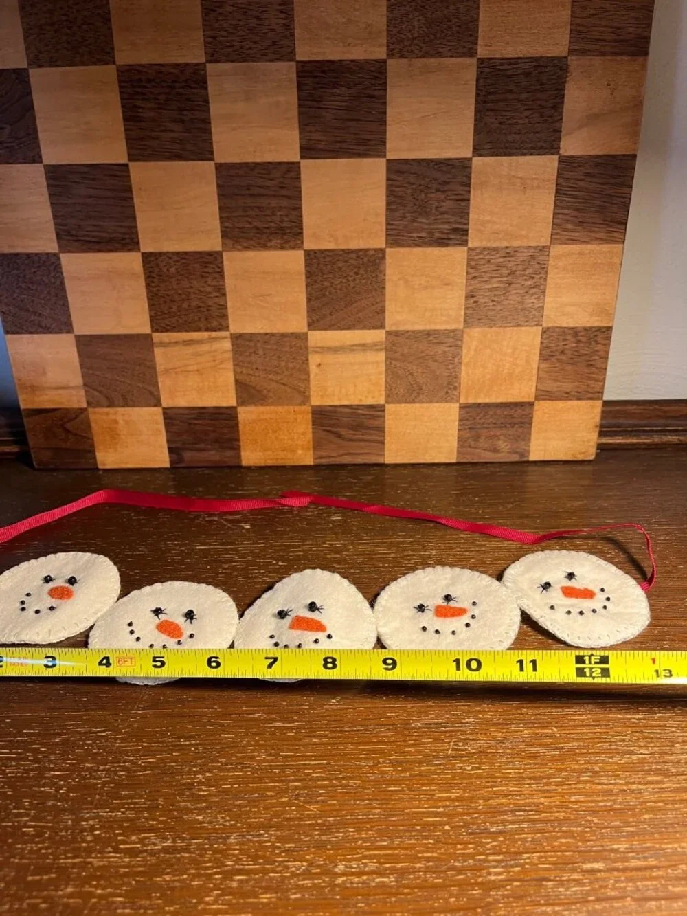 Felt Snowman Garland